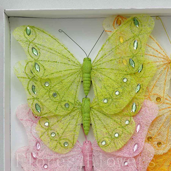 Dekoračný motýľ 18cm