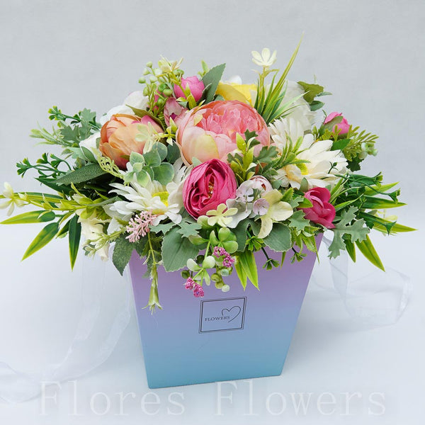 Flower box mix kvetov, 28x30cm