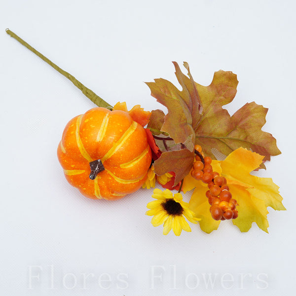 Zapichovačka jesenná s tekvicou, rudbekiou 32 cm