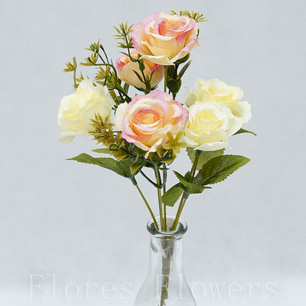 Kytica mini ruža 31 cm, MIX FARIEB