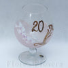 Pohár jubilejný 20, ružový,15cm