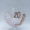 Pohár jubilejný 20, ružový,15cm