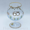 Pohár jubilejný 65, modrý, 13cm