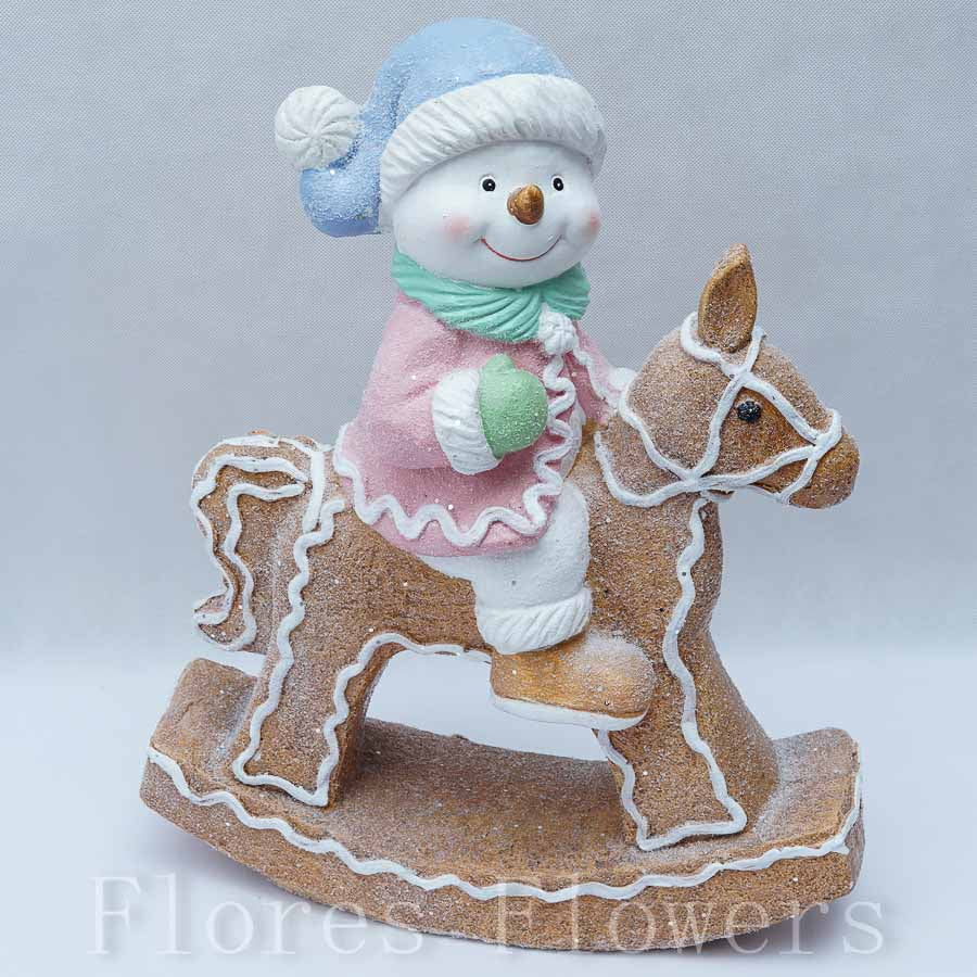 Snehuliak keramický 48cm