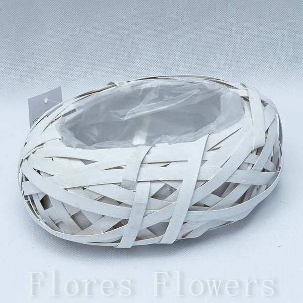 Obal prútený biely, 20x8cm