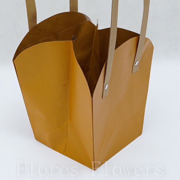 Darčeková taška s rúčkou 19x16x45cm, hnedá