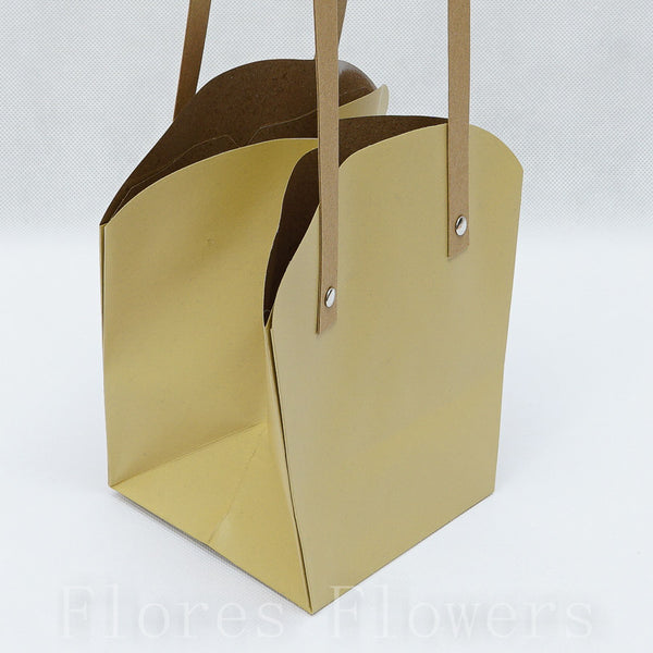 Darčeková taška s rúčkou 19x16x45cm, krémová