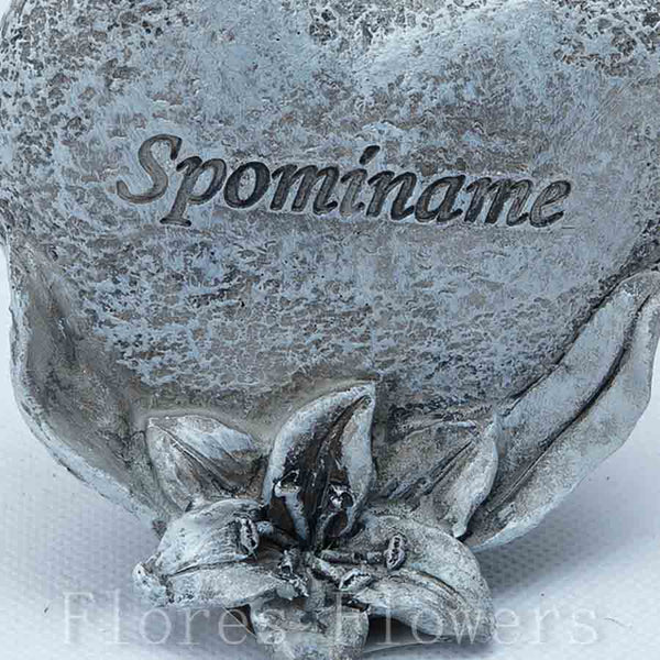 Srdce stojace Spomíname 8 cm