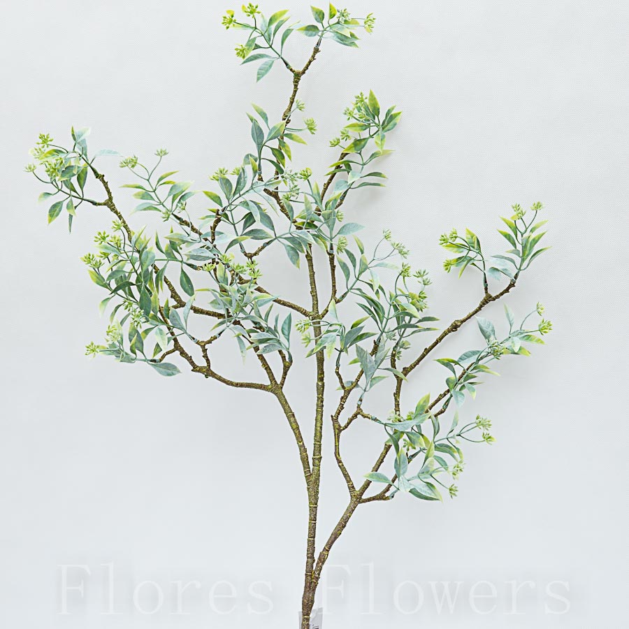Vetva lístky Green, 100cm