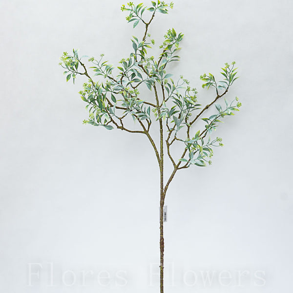 Vetva lístky Green, 100cm