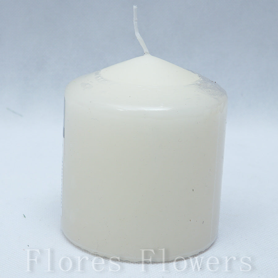 Sviečka valec 90x80mm, krémová