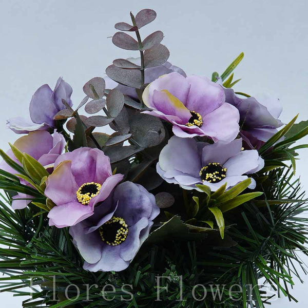 Ikebana zaťažená URNA, 22x15cm, fialová
