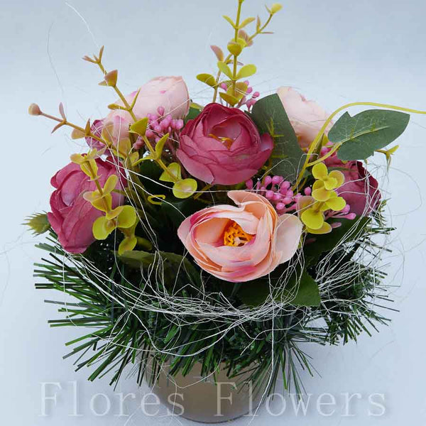 Ikebana zaťažená URNA, 22x15cm, marhuľová