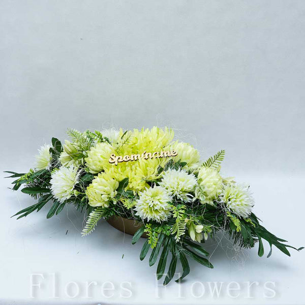Ikebana zaťažená 70x30x20cm, zelená