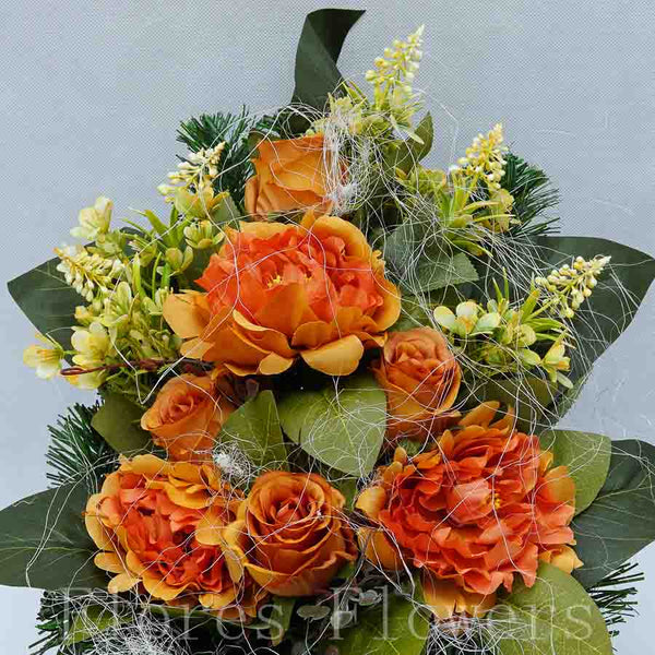 Ikebana zaťažená 35x30cm, jesenná