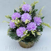 Ikebana zaťažená, 28x23cm, fialová