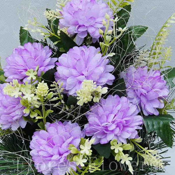 Ikebana zaťažená, 28x23cm, fialová