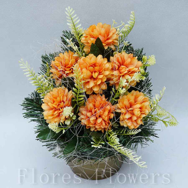 Ikebana zaťažená, 28x23cm, jesenná