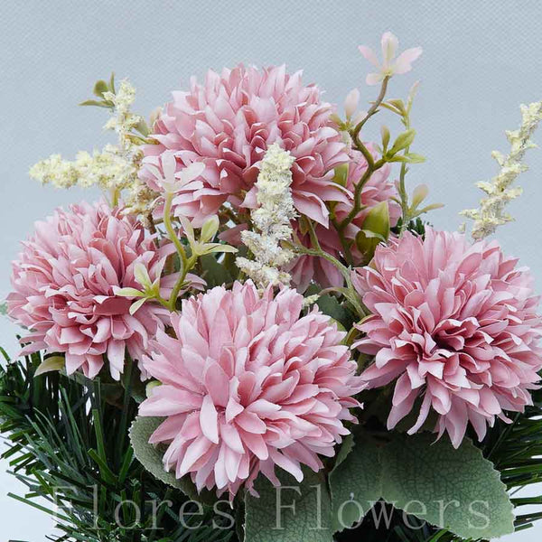 Ikebana zaťažená URNA, 20x13cm, ružová