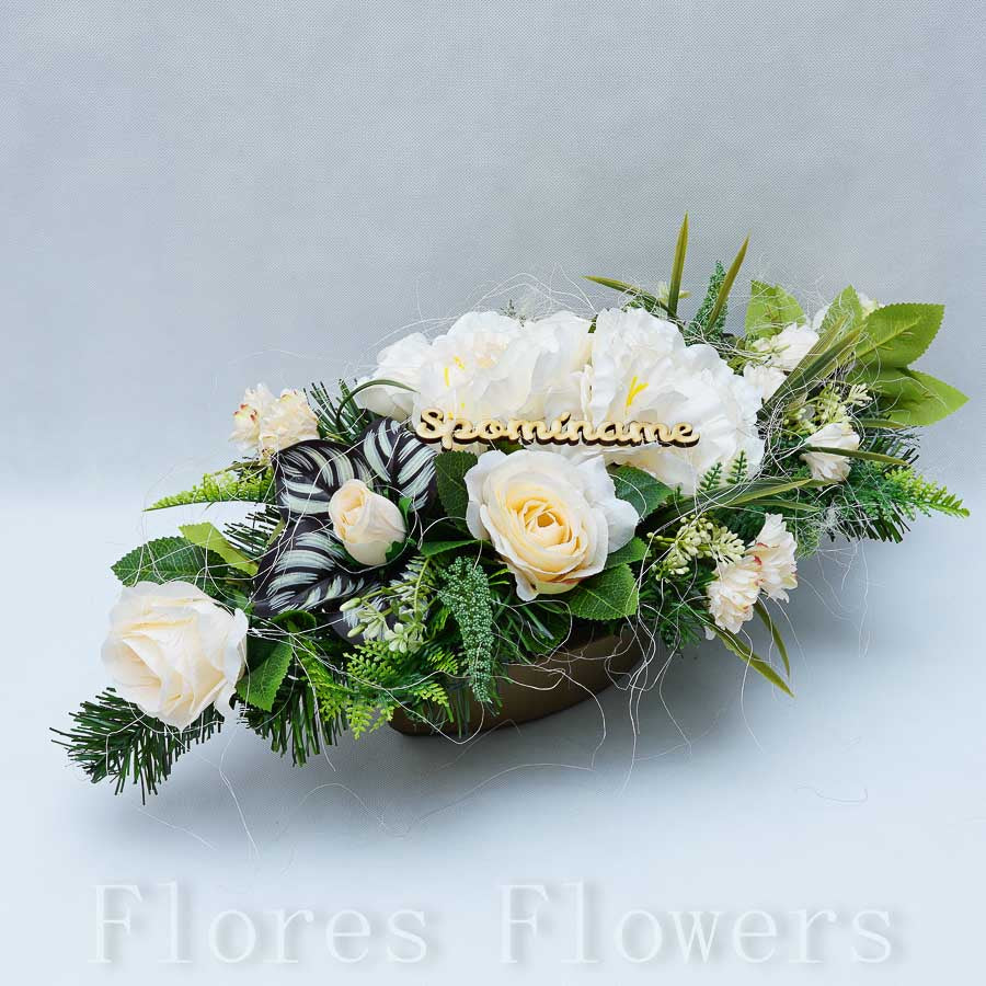 Ikebana zaťažená, 60x30x25cm, marhuľová