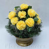 Ikebana zaťažená,35x32cm, žltá