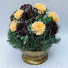 Ikebana zaťažená,35x32cm, bordovo-marhuľová
