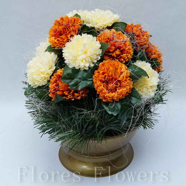 Ikebana zaťažená,35x32cm, jesenná