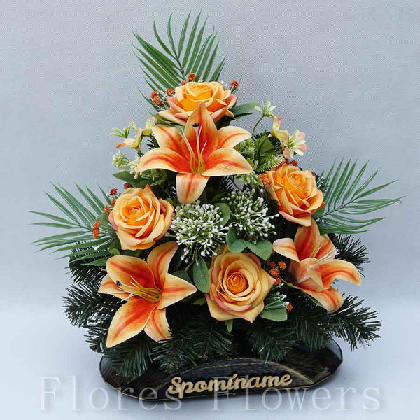 Ikebana zaťažená, 40x35cm, jesenná