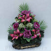 Ikebana zaťažená, 40x35cm, bordová