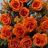 Ikebana zaťažená, 50x45cm, oranžová