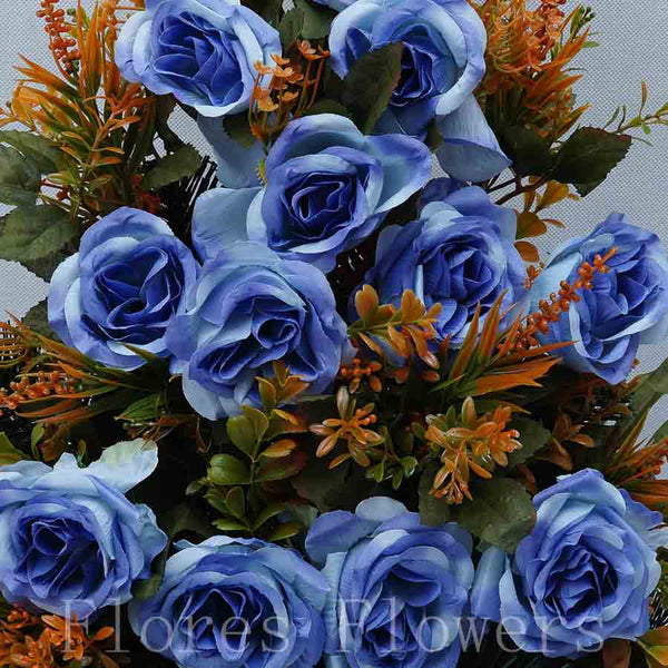 Ikebana zaťažená, 50x45cm, modrá