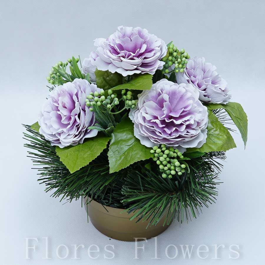 Ikebana zaťažená 25x20cm, fialová