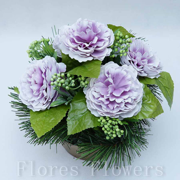 Ikebana zaťažená 25x20cm, fialová