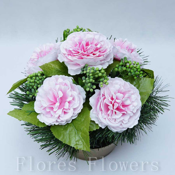 Ikebana zaťažená 25x20cm, ružová