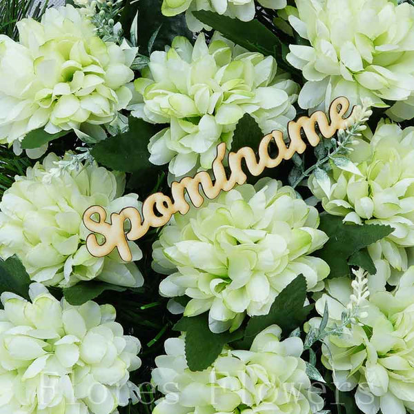 Ikebana zaťažená, 35x 25cm, zelená