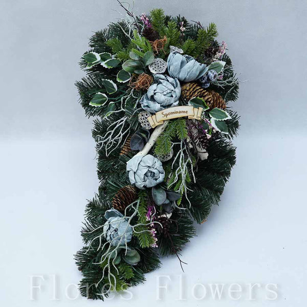 Slza čečinová, sivá, 50x28cm