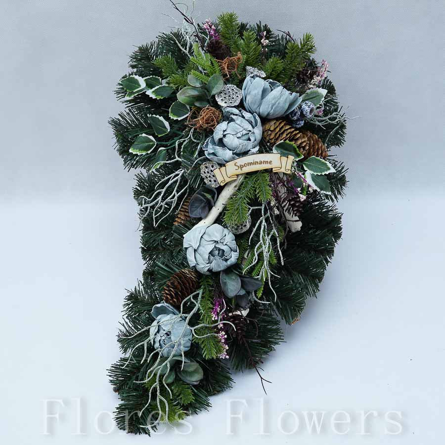 Slza čečinová, sivá, 50x28cm