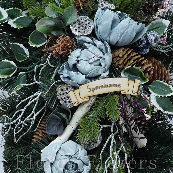 Slza čečinová, sivá, 50x28cm