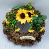 Venček šiškový so slnečnicou, 25cm