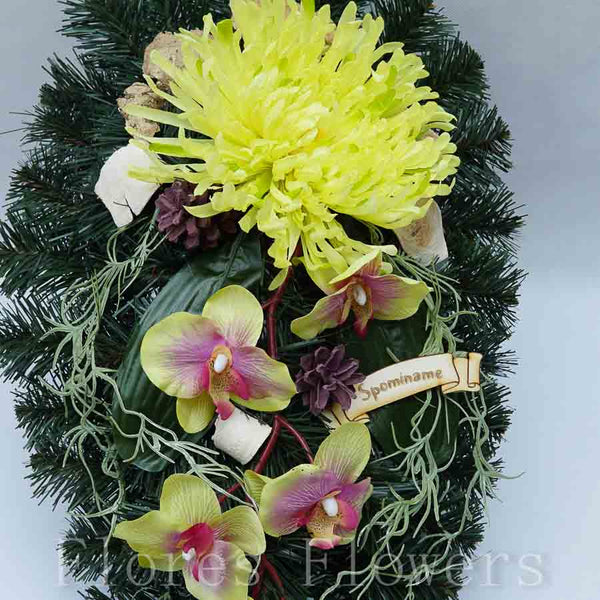 Slza čečinová 55x30cm,  zelená