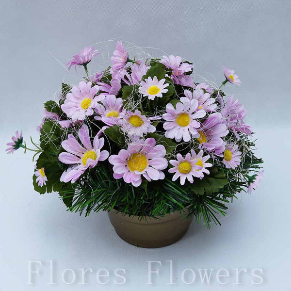 Ikebana zaťažená, 25x30cm, ružová