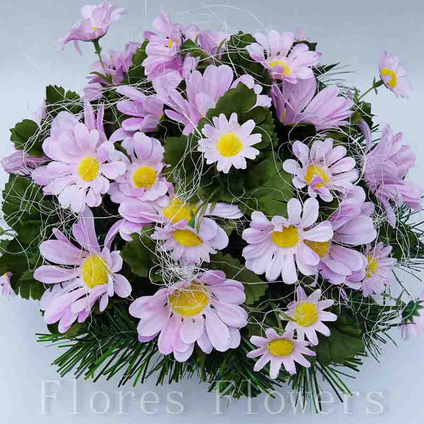 Ikebana zaťažená, 25x30cm, ružová