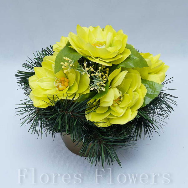 Ikebana zaťažená 25x20cm, zelená