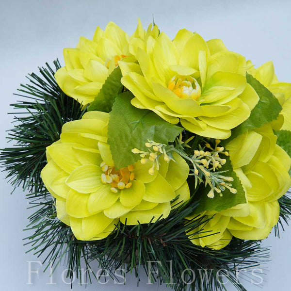 Ikebana zaťažená 25x20cm, zelená