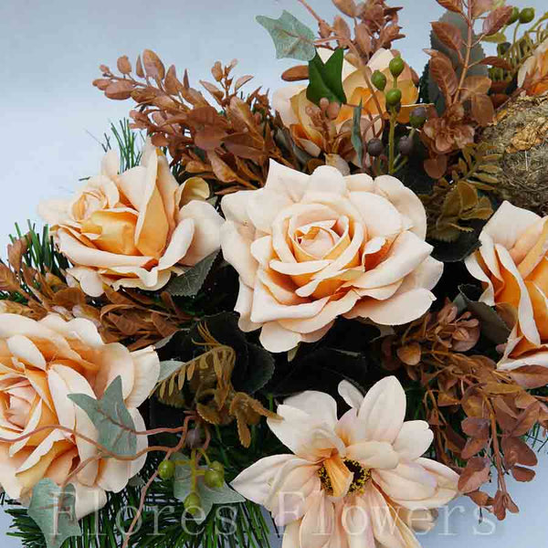 Dekorácia zaťažená, 50x30x22cm, marhuľová