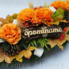 Ikebana zaťažená esíčko, 60x25cm, jesenná