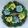 Venček čečinový, 22cm, žlto-modrý, Spomíname
