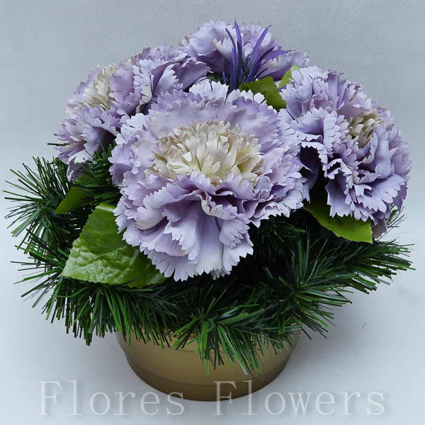 Ikebana zaťažená 20x22cm, fialová