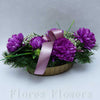 Ikebana zaťažená, 40x20cm, fialová
