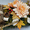 Ikebana zaťažená esíčko, 60x25cm, marhuľová